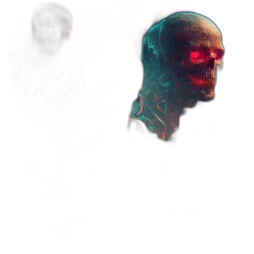 face, mask, robot, creature transparent PNG cut-out