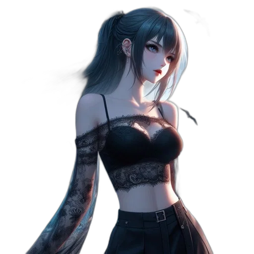 dress, staff, concept art, fantasy art transparent PNG cut-out