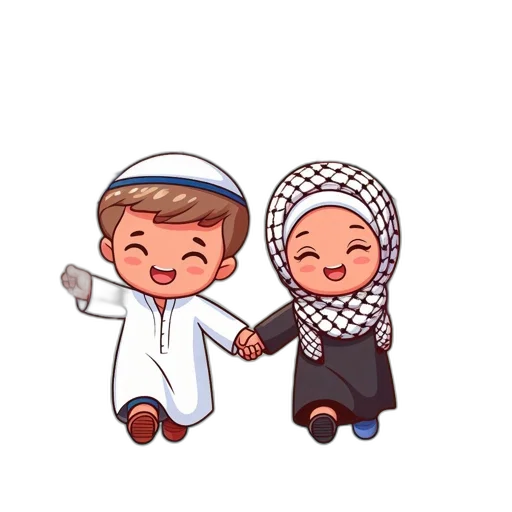 pixel art, cartoon, two, traditionally transparent PNG cut-out