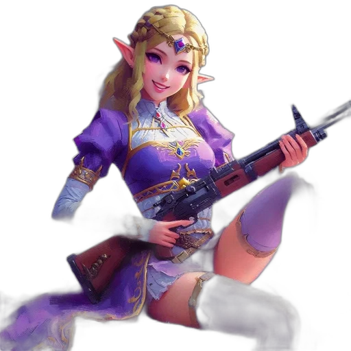 weapon, staff, sword, crown transparent PNG cut-out