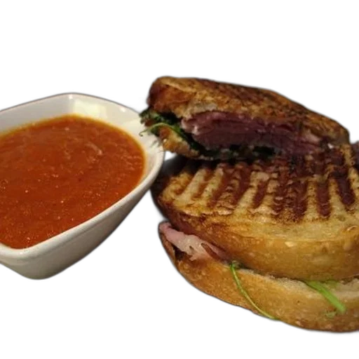 food, photorealistic, grilled, sandwich transparent PNG cut-out