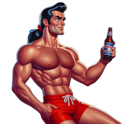 bottle, comic book art, cartoon, concept art transparent PNG cut-out