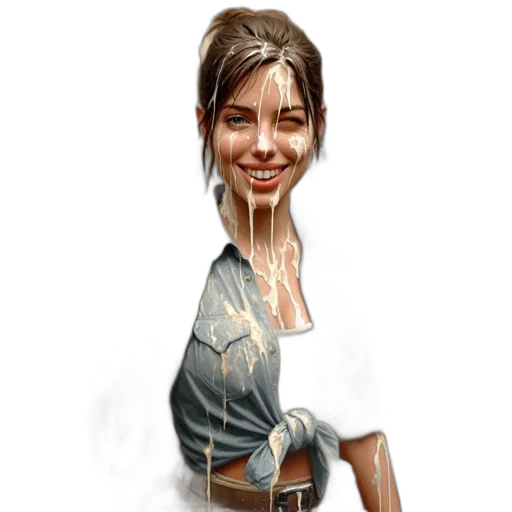 staff, face, jewelry, jacket transparent PNG cut-out