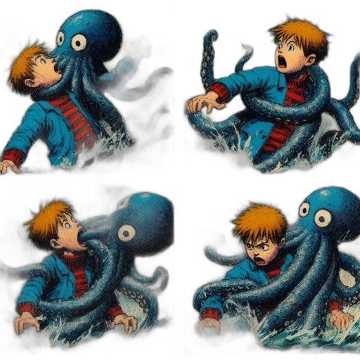 creature, concept art, 3d render, comic book art transparent PNG cut-out