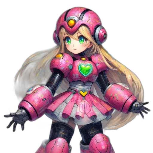 robot, weapon, concept art, pixel art transparent PNG cut-out
