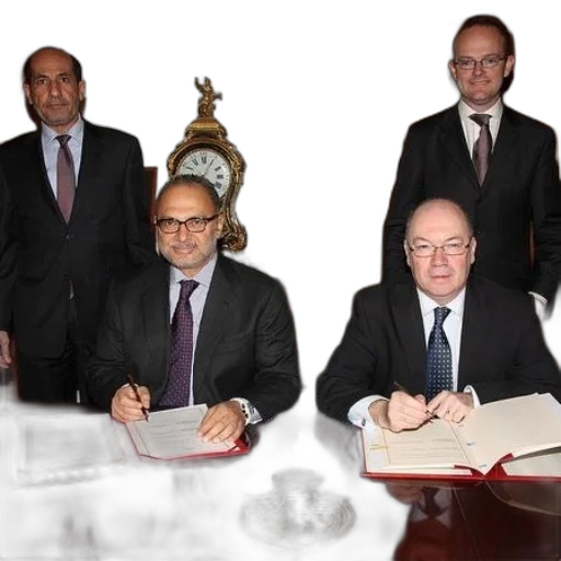 staff, two, men, suits transparent PNG cut-out