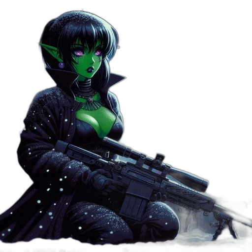 weapon, concept art, fantasy art, cyberpunk transparent PNG cut-out