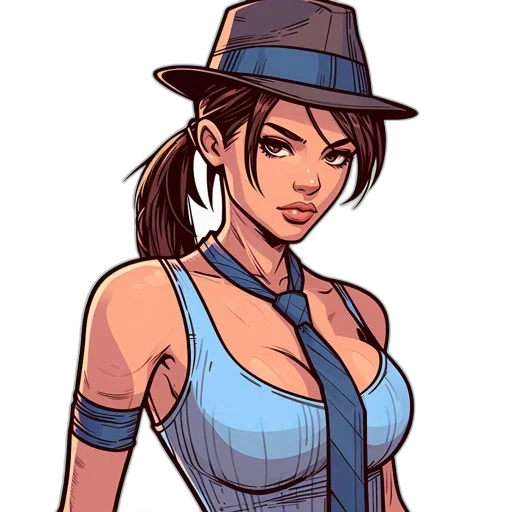 hat, staff, dress, cartoon transparent PNG cut-out