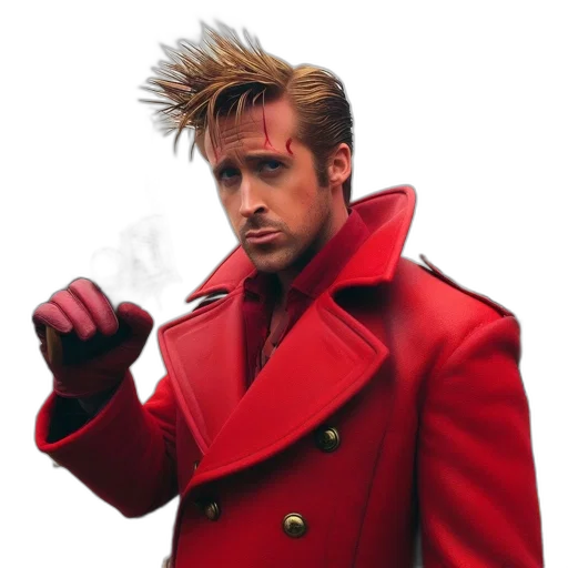 jacket, hair, staff, animal transparent PNG cut-out