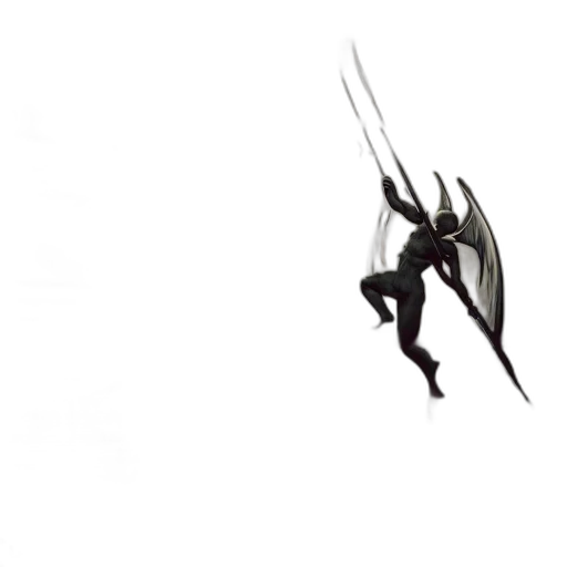 dragon, creature, staff, weapon transparent PNG cut-out