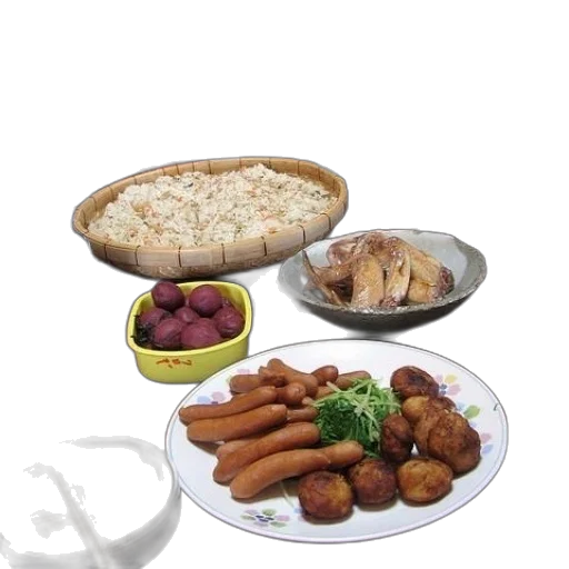 food, 3d render, table, full transparent PNG cut-out