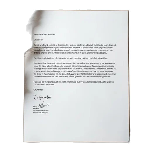 letter, reads, submits, work transparent PNG cut-out