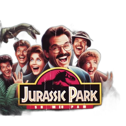 jurassic, park, movie, poster transparent PNG cut-out