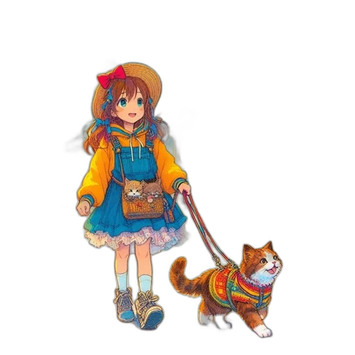 staff, animal, dress, creature transparent PNG cut-out