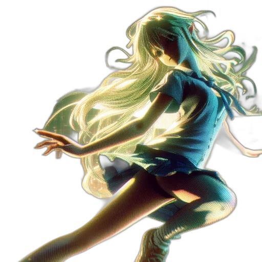 hair, dress, concept art, comic book art transparent PNG cut-out