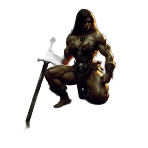 animal, creature, staff, sword transparent PNG cut-out