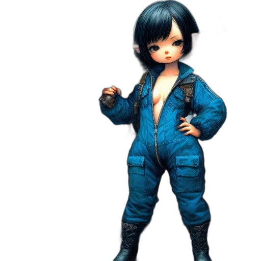 jacket, robot, concept art, 3d render transparent PNG cut-out