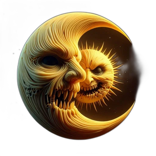 mask, hair, creature, face transparent PNG cut-out