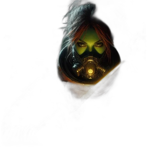 mask, face, creature, weapon transparent PNG cut-out