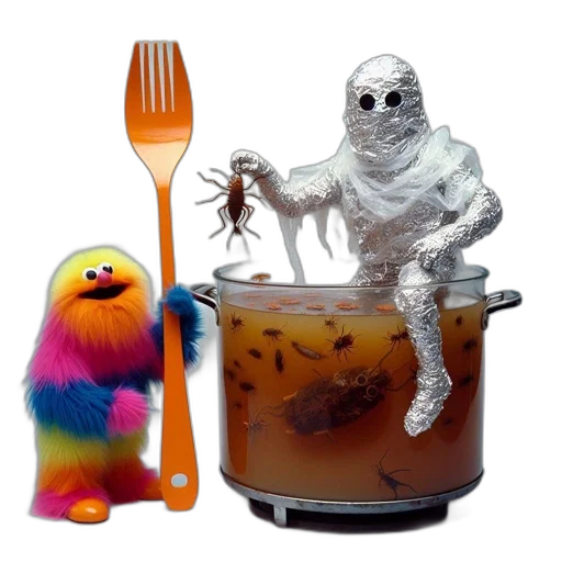 food, creature, robot, concept art transparent PNG cut-out