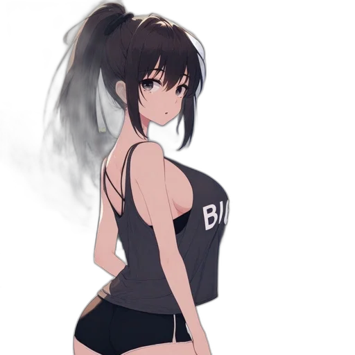 dress, jacket, anime, concept art transparent PNG cut-out