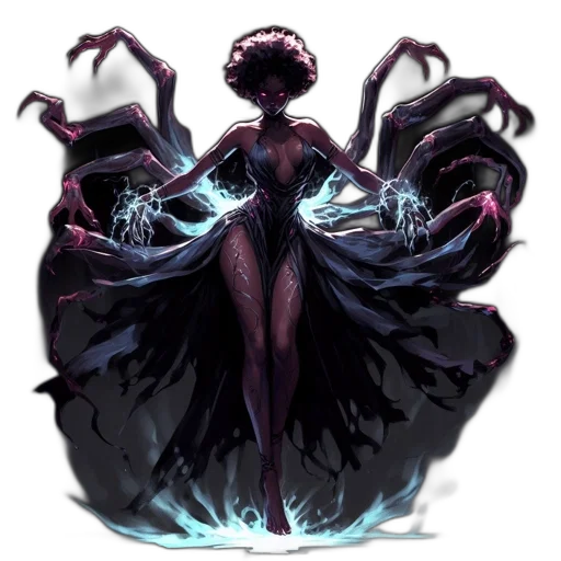 dress, creature, crown, concept art transparent PNG cut-out
