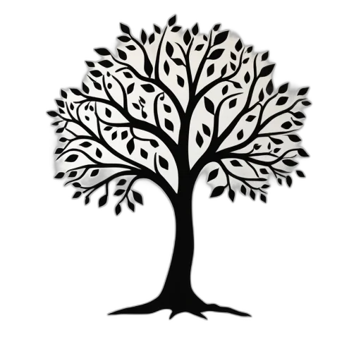tree, crown, staff, monochrome transparent PNG cut-out