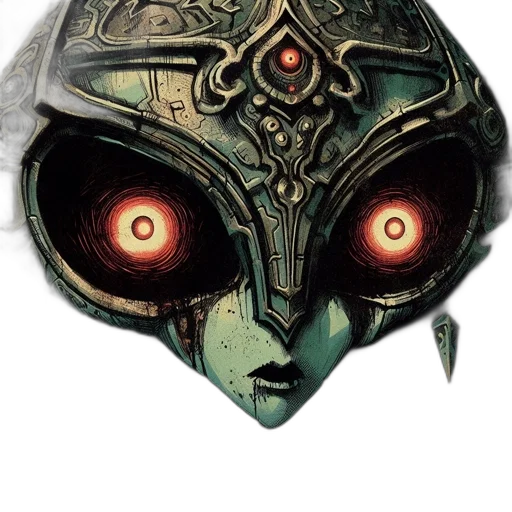 mask, face, robot, creature transparent PNG cut-out