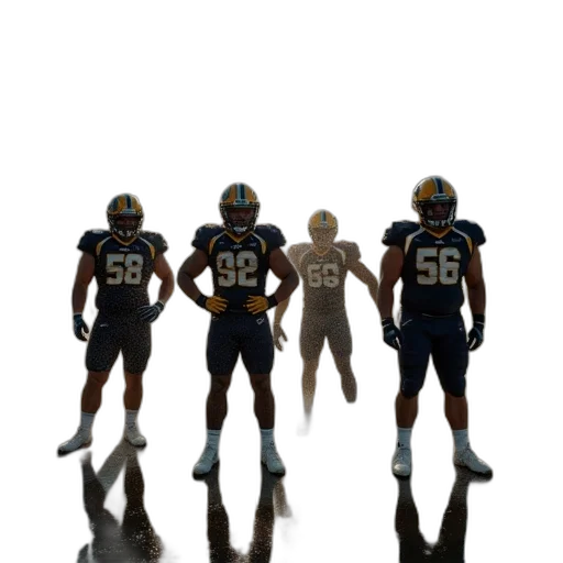 3d render, concept art, ucf, football transparent PNG cut-out