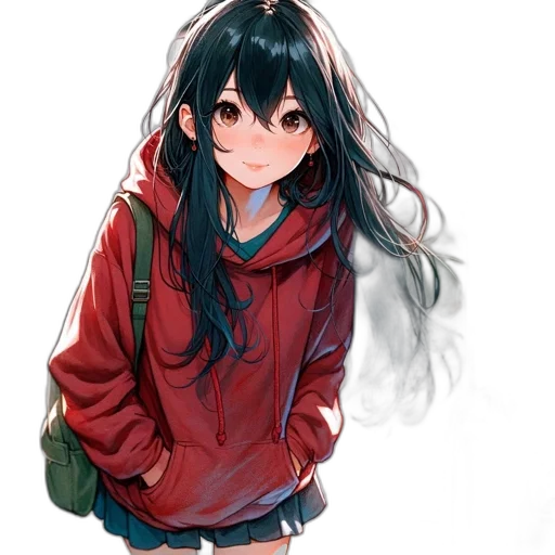 jacket, face, hat, umbrella transparent PNG cut-out