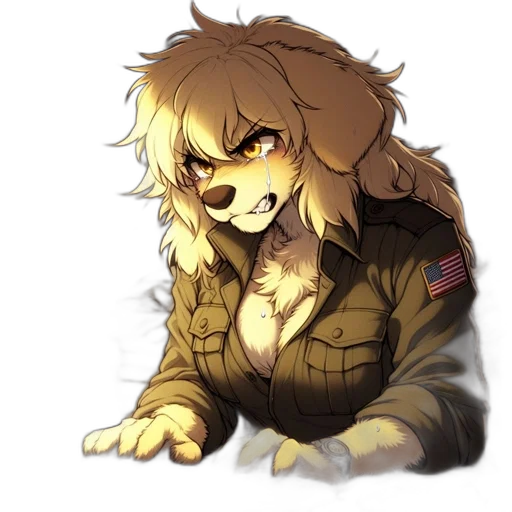 jacket, animal, creature, staff transparent PNG cut-out