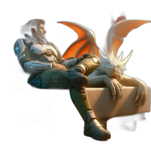 dragon, furniture, creature, weapon transparent PNG cut-out