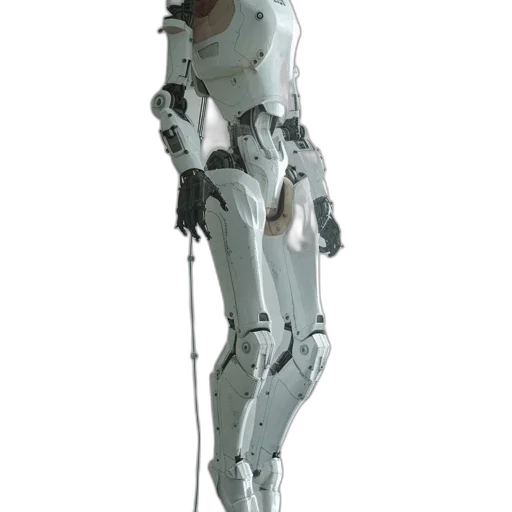robot, staff, weapon, jacket transparent PNG cut-out