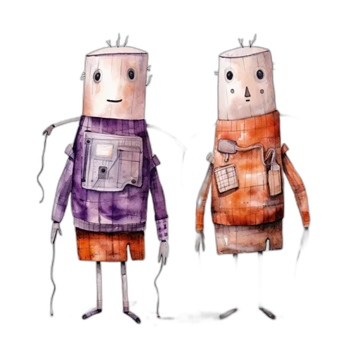 robot, concept art, 3d render, fantasy art transparent PNG cut-out