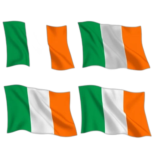 green, set, four, irish transparent PNG cut-out