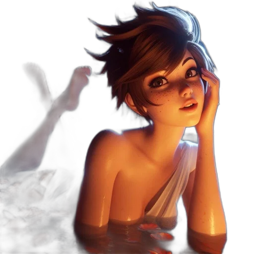 face, concept art, fantasy art, photorealistic transparent PNG cut-out