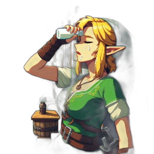 staff, mask, dress, bottle transparent PNG cut-out