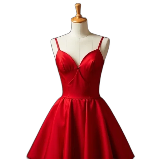 dress, red, photo, mannequins transparent PNG cut-out