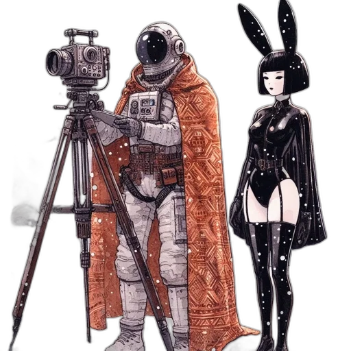 robot, weapon, dress, staff transparent PNG cut-out