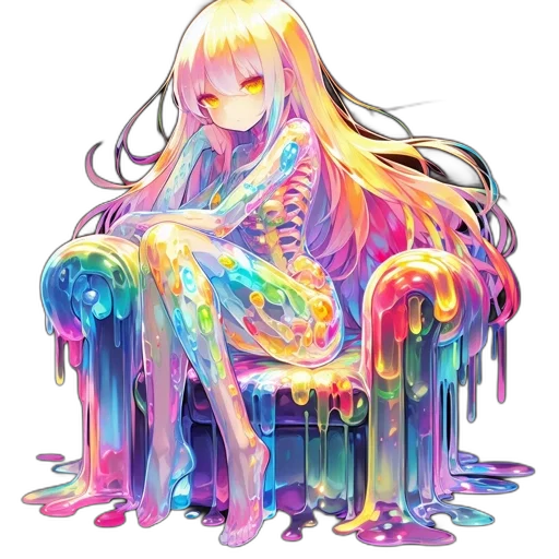 dress, hair, creature, dragon transparent PNG cut-out