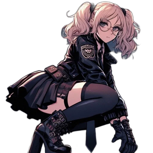 jacket, weapon, dress, staff transparent PNG cut-out