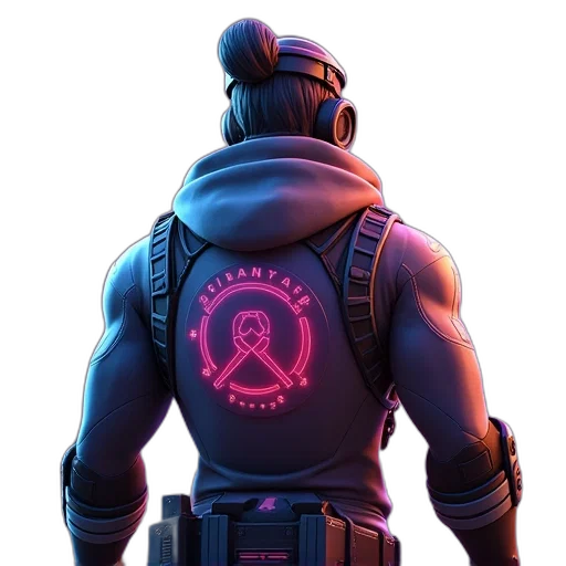 jacket, robot, weapon, face transparent PNG cut-out