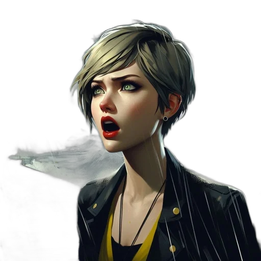 jacket, face, staff, concept art transparent PNG cut-out