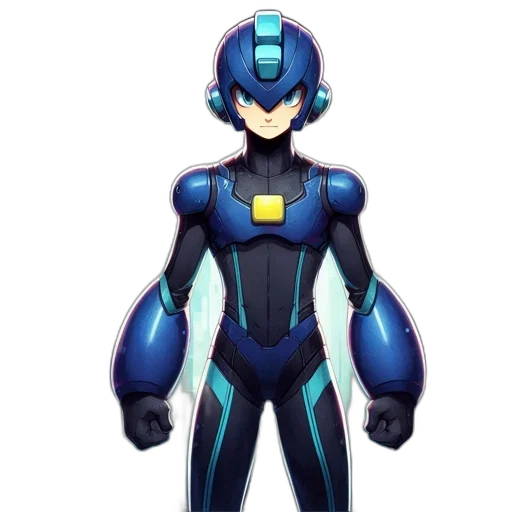 robot, concept art, 3d render, pixel art transparent PNG cut-out