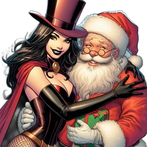 comic book art, two, characters, appear transparent PNG cut-out