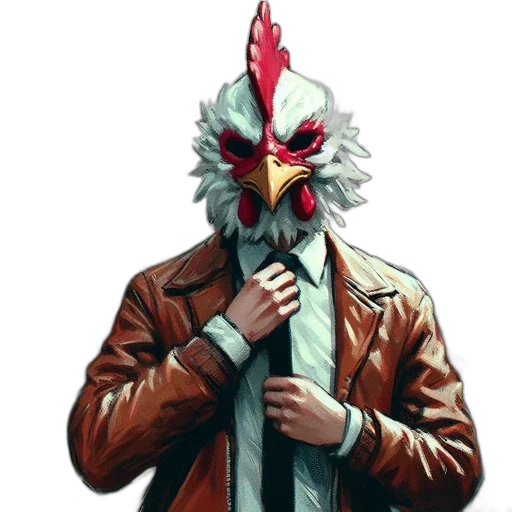 mask, jacket, animal, staff transparent PNG cut-out