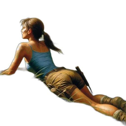 concept art, photorealistic, oil painting, fantasy art transparent PNG cut-out