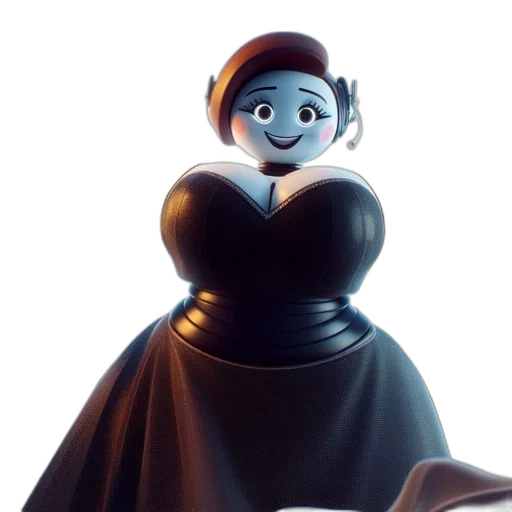 dress, crown, robot, jewelry transparent PNG cut-out
