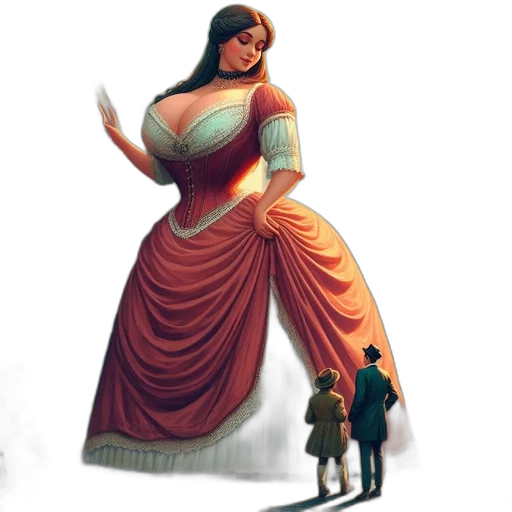 dress, concept art, fantasy art, 3d render transparent PNG cut-out