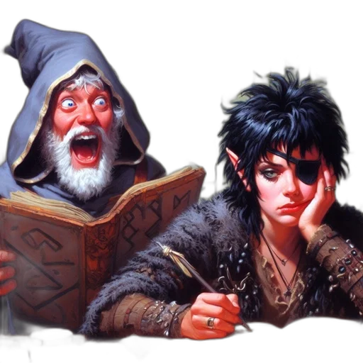 fantasy art, concept art, comic book art, pixel art transparent PNG cut-out